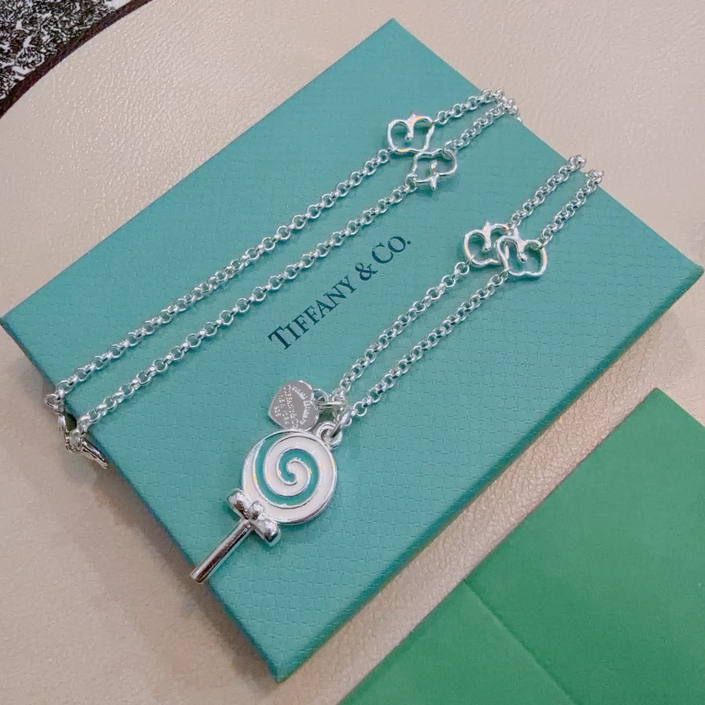 Tiffany & Co. Sterling Silver Lollipop Necklace